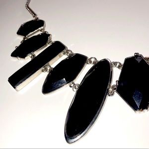 Silver and Black necklace